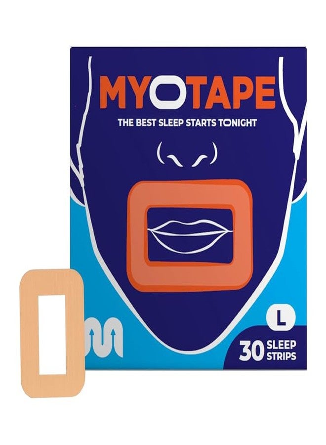 MyoTape - Sleep Tape 30 Nights Supply - Reduce Snoring - Improve Your Sleep - Promote Nasal Breathing - Comfortable & Gentle On Skin - Large - Image 1